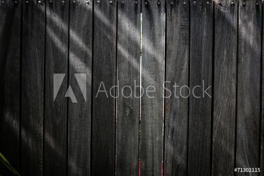 Picture of black wood plank background